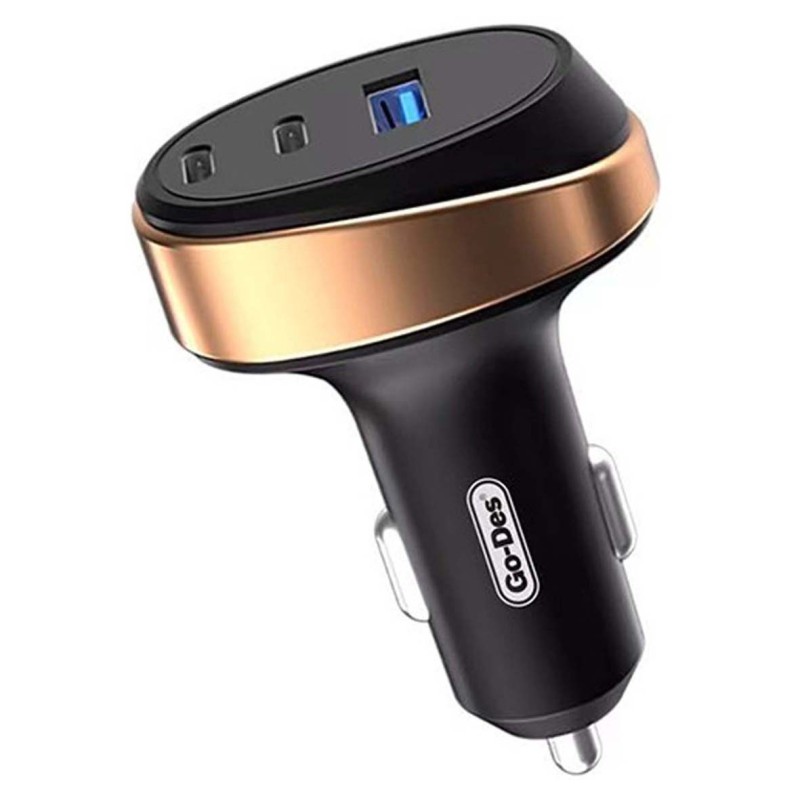 GD-QC2207 66W 3-PORT USB C SUPPER FAST CAR ADAPTER