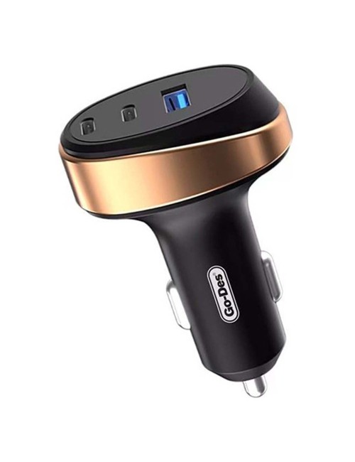 GD-QC2207 66W 3-PORT USB C SUPPER FAST CAR ADAPTER
