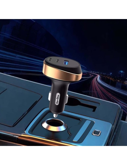 GD-QC2207 66W 3-PORT USB C SUPPER FAST CAR ADAPTER