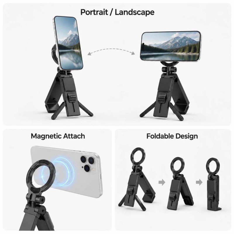 GOJI L1 360 FOLDABLE MAGNETIC TRIPOD PHONE HOLDER FOR MAGSAFE