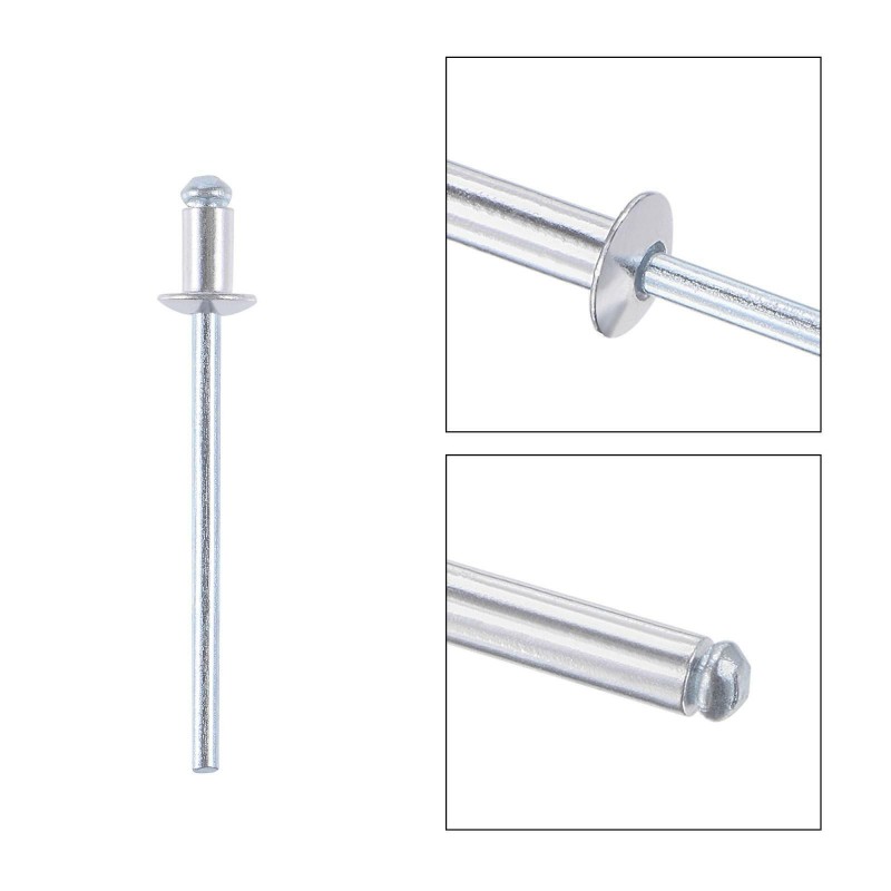 BLIND ALUMINIUM RIVET SILVER 3.2" x 7.4 MM