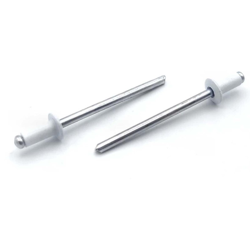 BLIND ALUMINIUM RIVET WHITE 4 x 9.4 MM
