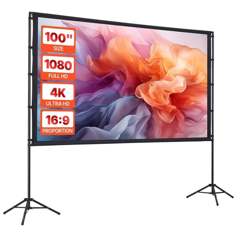 100" شاشة عرض بروجيكتور مقاس