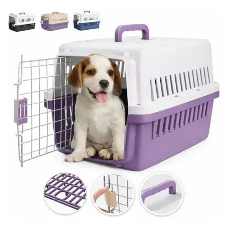 NK-80090 PLASTIC DOG CRATE SMALL,PET TRAVEL CARRIER FOR OUTING