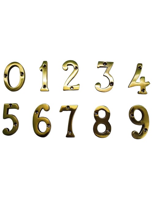 BRASS NUMBER 2" (0 9 ) YELLOW