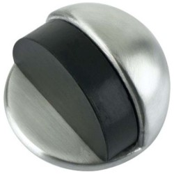 19000522 DOOR STOPPER HALF ROUND SILVER 45 MM H.D.