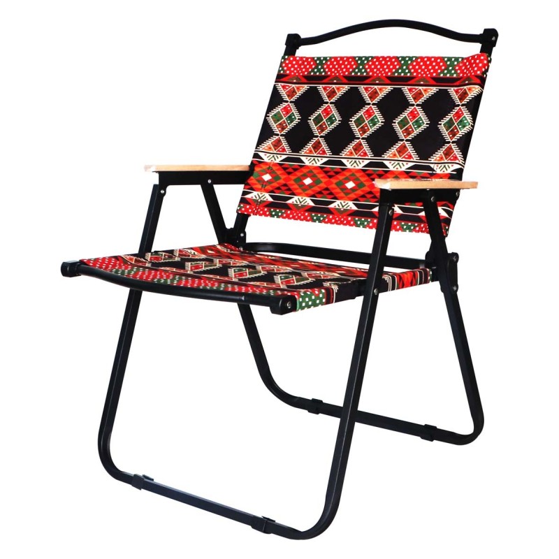 LB-21250/21251/21252 JIHAM FOLDABLE CAMPING CHAIR WITH ARMREST 54X40X40CM