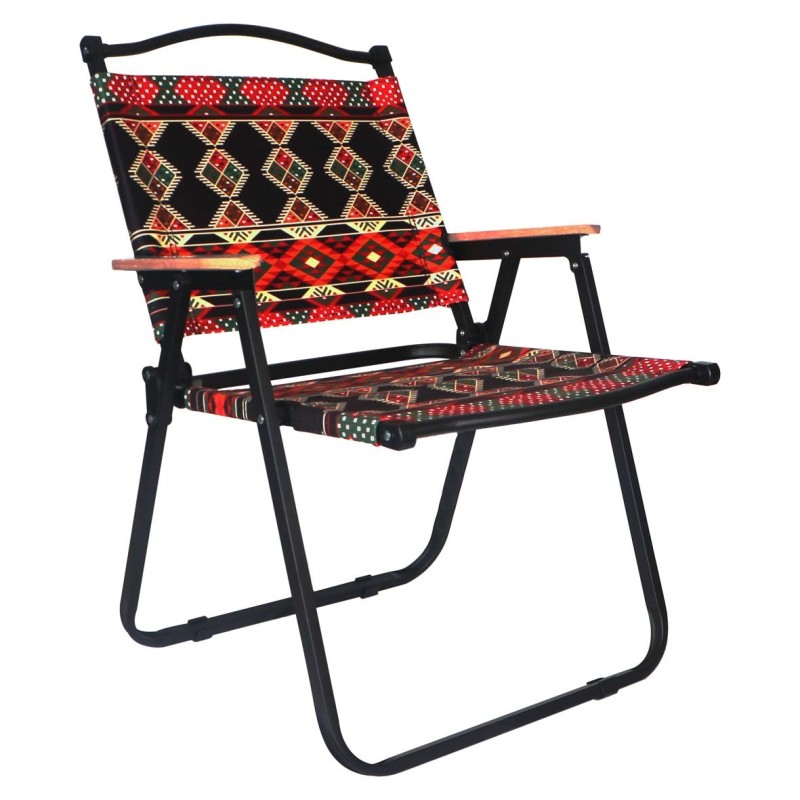 LB-21250/21251/21252 JIHAM FOLDABLE CAMPING CHAIR WITH ARMREST 54X40X40CM