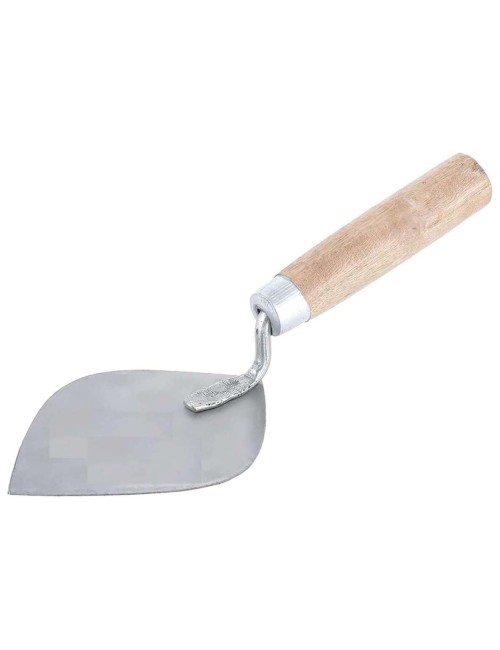 POINTED TROWEL WITH WOODEN HANDLE 4"