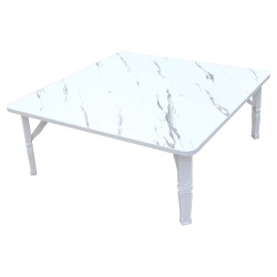 NU-81062 MODERN PATTERN FOLDING TABLE 80X80X30CM