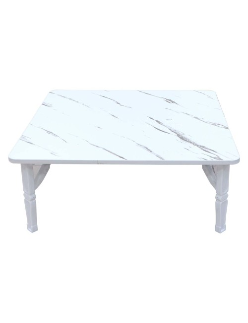 NU-81062 MODERN PATTERN FOLDING TABLE 80X80X30CM