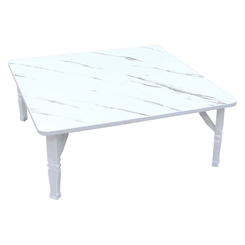 NU-81062 MODERN PATTERN FOLDING TABLE 80X80X30CM