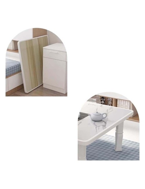 NU-81062 MODERN PATTERN FOLDING TABLE 80X80X30CM