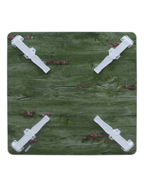 NU-81062 MODERN PATTERN FOLDING TABLE 80X80X30CM