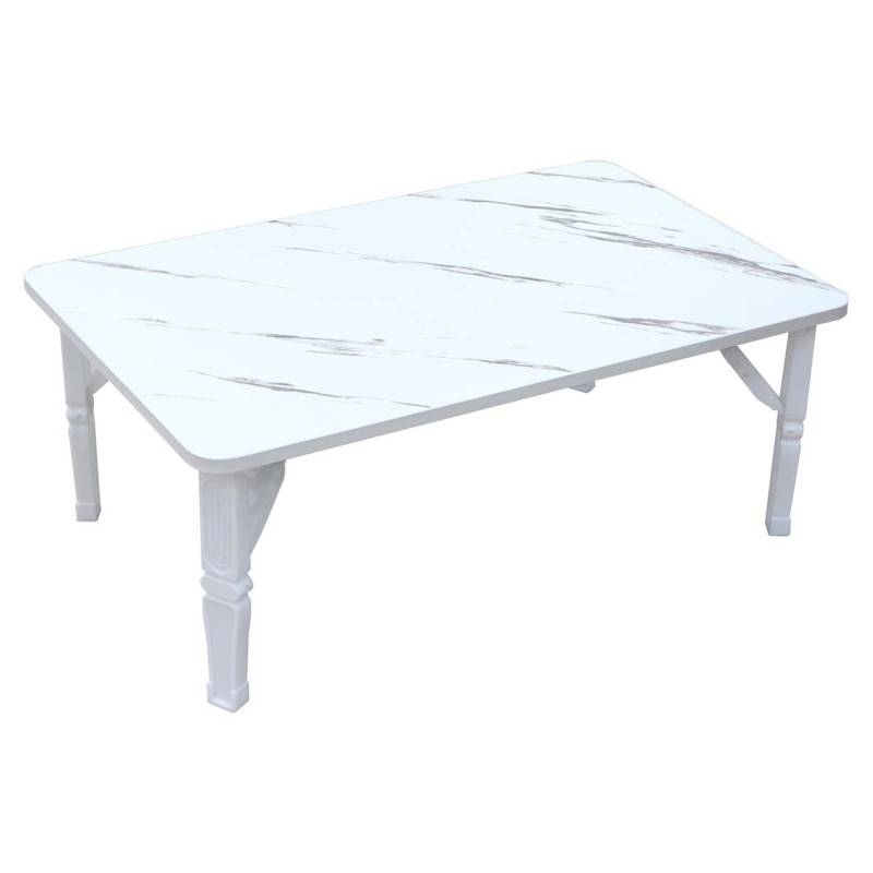 NU-81069 MODERN PATTERN FOLDING TABLE 80X50X30CM
