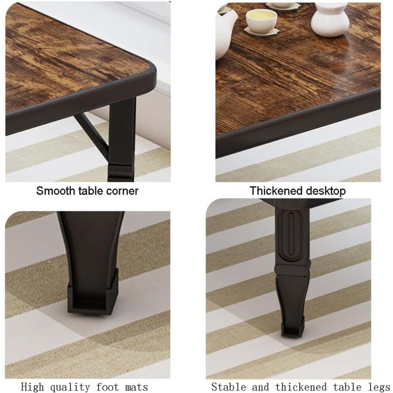 NU-81070 MODERN PATTERN FOLDING TABLE 60X60X30CM