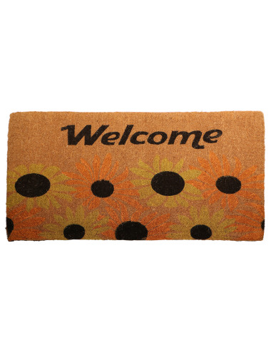 624202 FIBER DOOR MAT NATURAL 60 X 120 CM