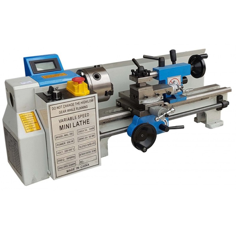 MSL-350 MINI STEEL LATHE BRUSHLESS MOTOR 550W 350 MM