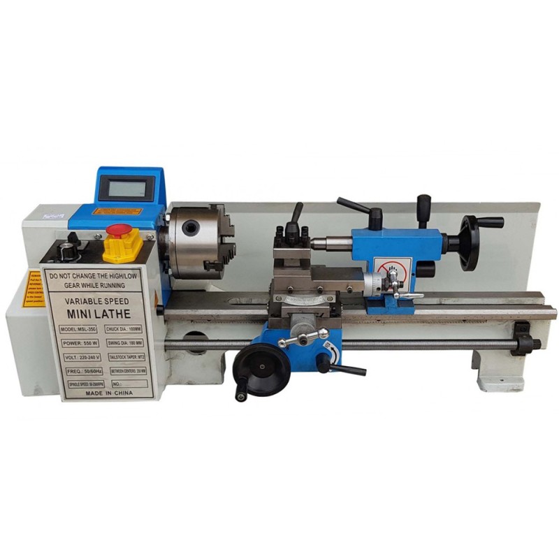 MSL-350 MINI STEEL LATHE BRUSHLESS MOTOR 550W 350 MM