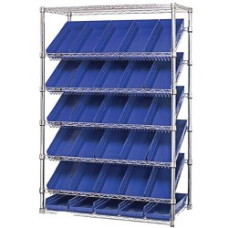 YL-06 BLUE WIDE SHELF 35 x 90 x 162 CM