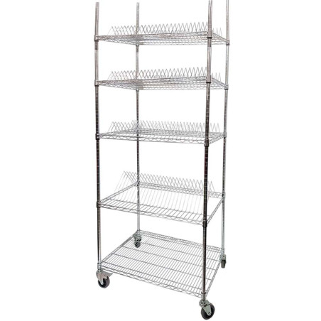 CHN-YL-04-1 90 X 56 X 220 CM رف كروم مطبخ متحرك