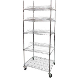 CHN-YL-04-2 90 X 60 X 220 CM رف كروم مطبخ متحرك