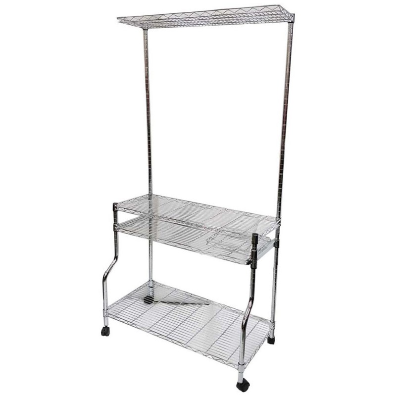 YT-31 CHROME WIRE SHELF FOR TV/COMPUTER 90×45×162 CM