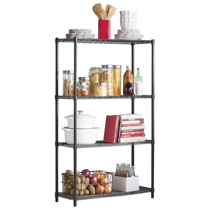 YL-01-5PC 120 X 60 X 220 CM رف اسود CHN