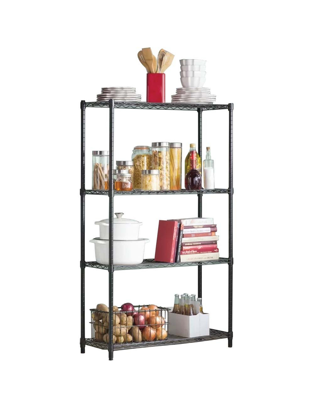 YL-01-12PC 120 X 30 X 220 CM رف اسود CHN