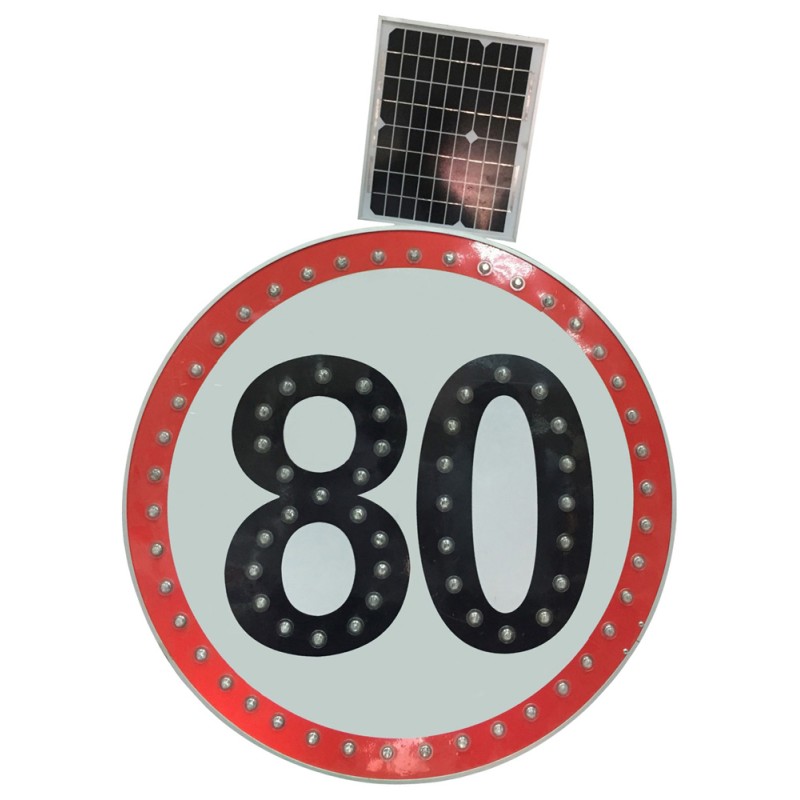 Solar Road Sign W/Solar Panel 5W - YF-SS-19 - CHN