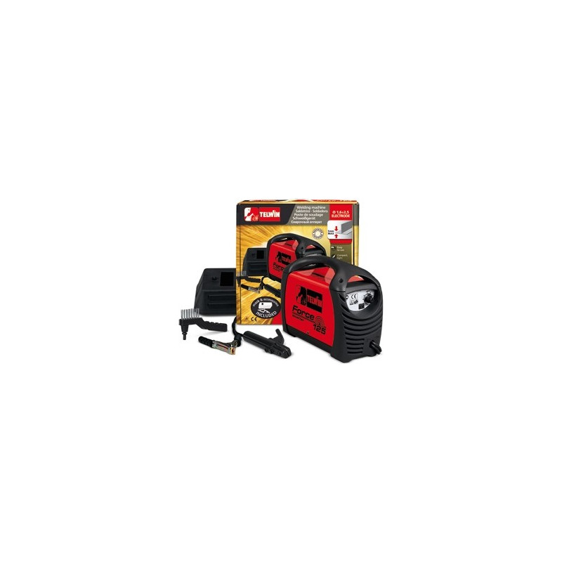 FORCE Italian welding machine 125AMP - 230V ACD CARDBOARD CARRY CASE