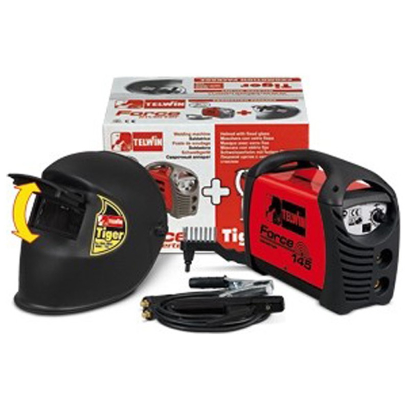 FORCE Italian welding machine 145AMP 230V ACX + HELMET
