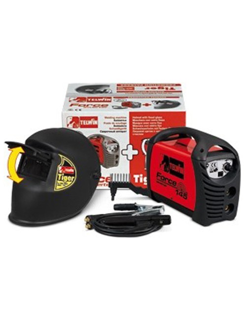 FORCE Italian welding machine 145AMP 230V ACX + HELMET