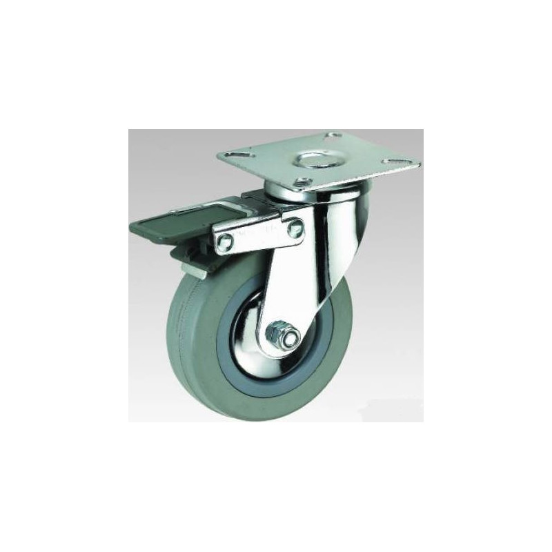 عجلات رمادي متحرك مع بريك'5' CHN - 005120