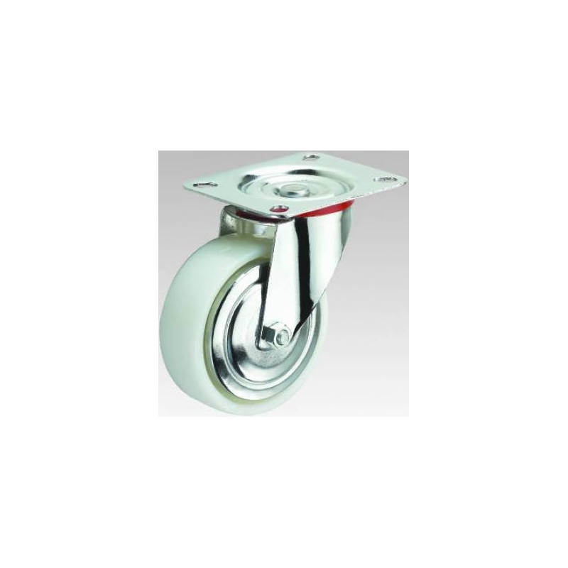 072125 CASTER WHEEL SWIVEL WHITE 5"
