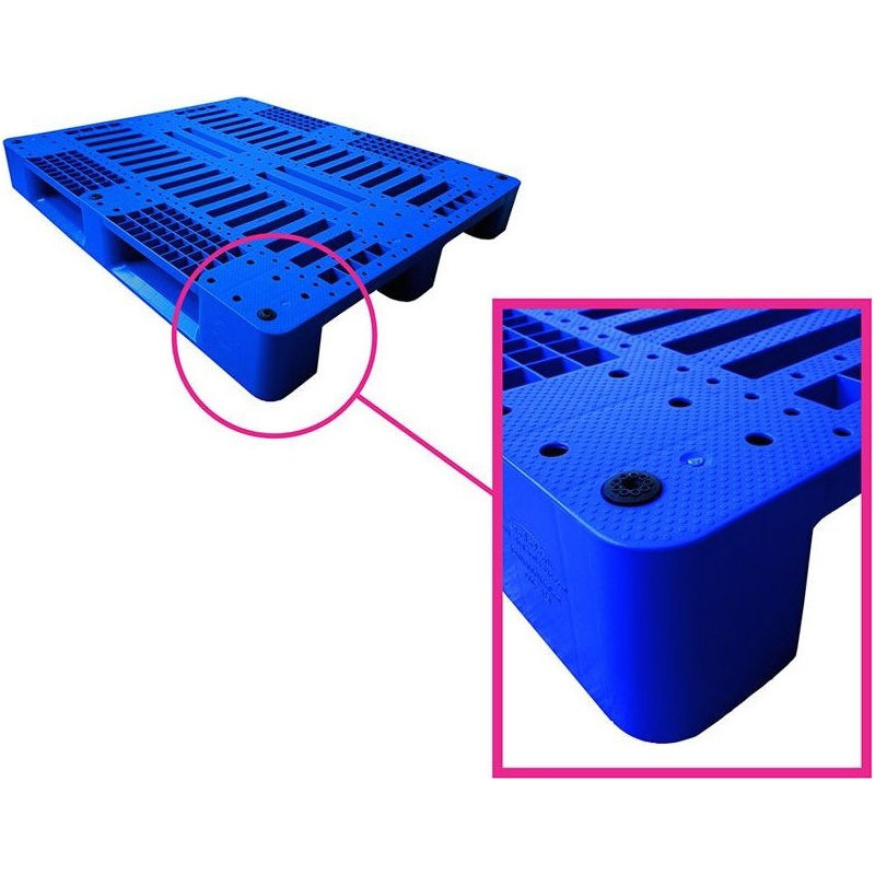 Plastic Pallet 120 x100 x15 CM White COLOR - IRN
