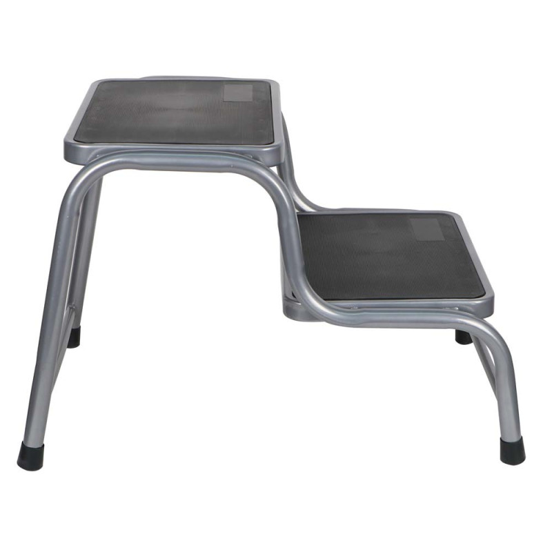LY002 STEEL 2 STEPS STOOL GREY