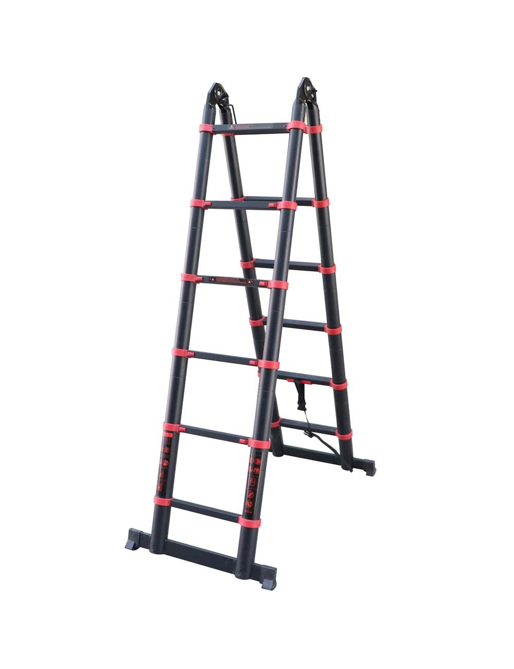 ALUMINIUM TELESCOPIC EXTENSION LADDER 6+6 1.9 MTR