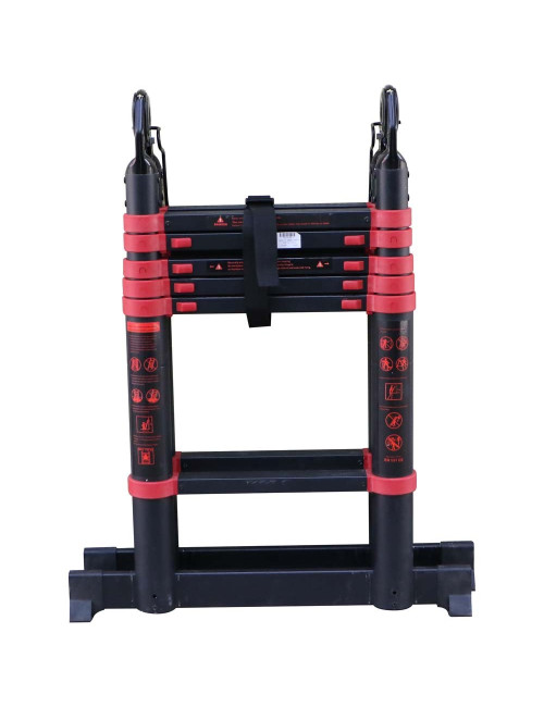 ALUMINIUM TELESCOPIC EXTENSION LADDER 6+6 1.9 MTR