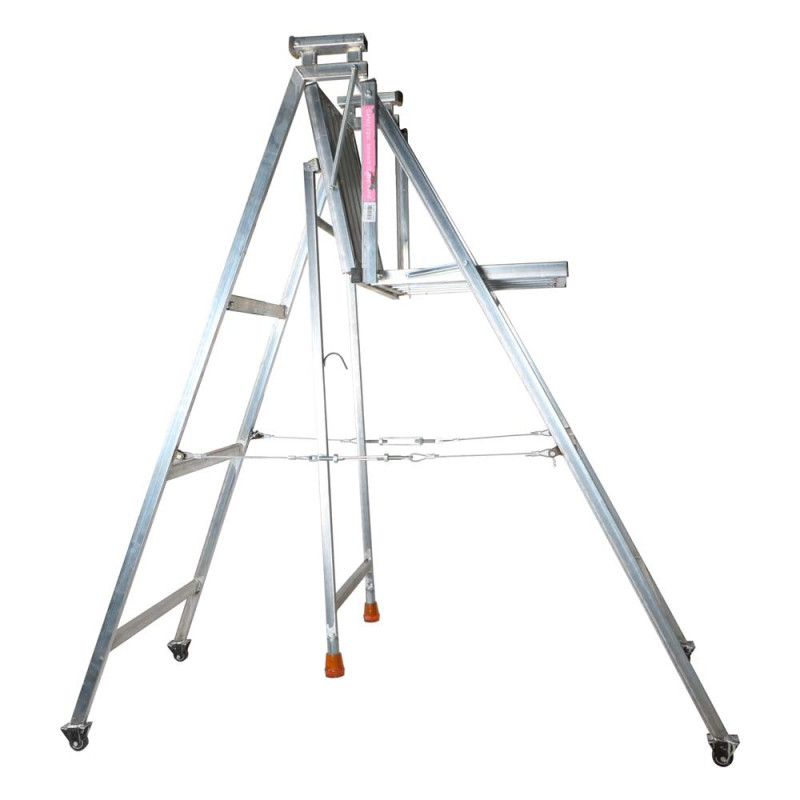 CHN YL-1010 سلم المونيوم بعجل