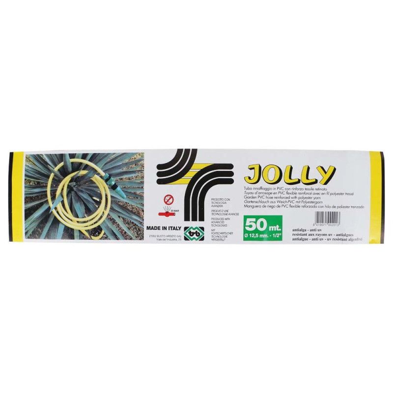 FLEXIBLE PVC HOSE JOLLY 1/2" x 50 MTR