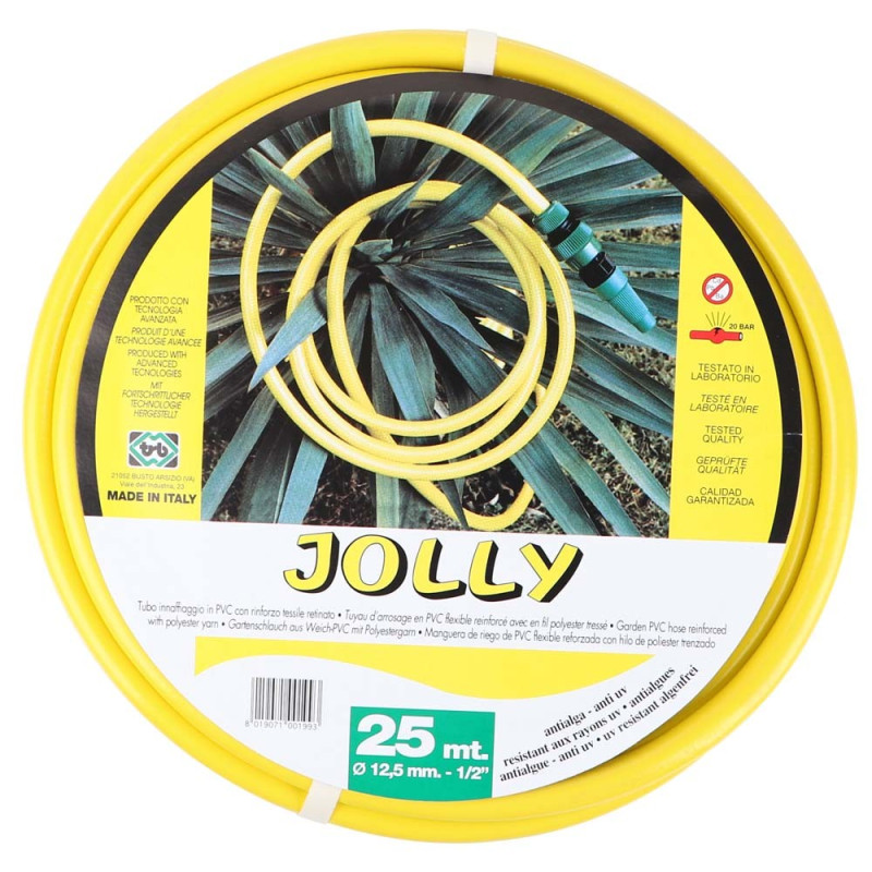 FLEXIBLE PVC HOSE JOLLY 1/2" x 25 MTR