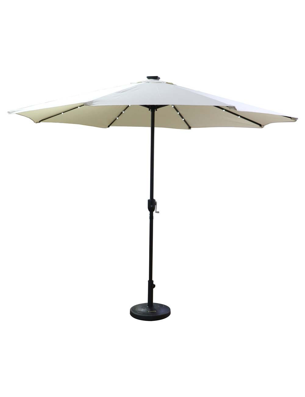 مظلة حديقة قابلة للطي مضائة بالطاقة بدون قاعدة الشمسية 3 متر