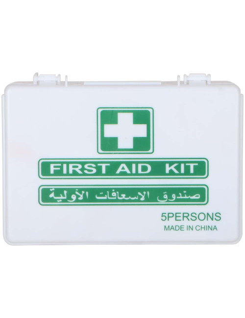 SST098B FIRST AID PLASTIC BOX FOR 5 PERSONS