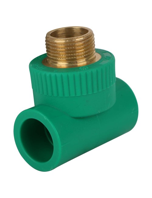 PPR MALE BRASS THREADED TEE 3/4"