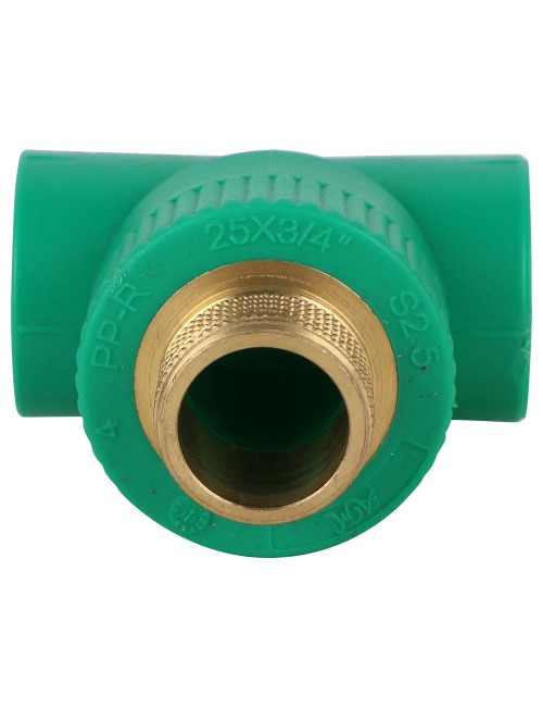 PPR MALE BRASS THREADED TEE 3/4"