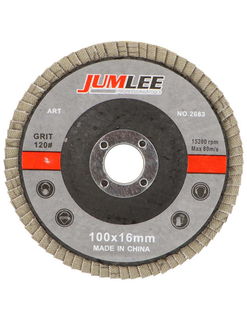 FLAP DISC 4" 120 GRIT