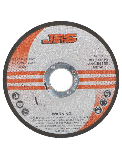 SS/METAL CUTTING DISC 4.5" x 1.0 x 22.2 MM