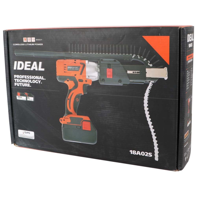 18A02S CORDLESS SCREW GUN 2 BATTERIES 21V