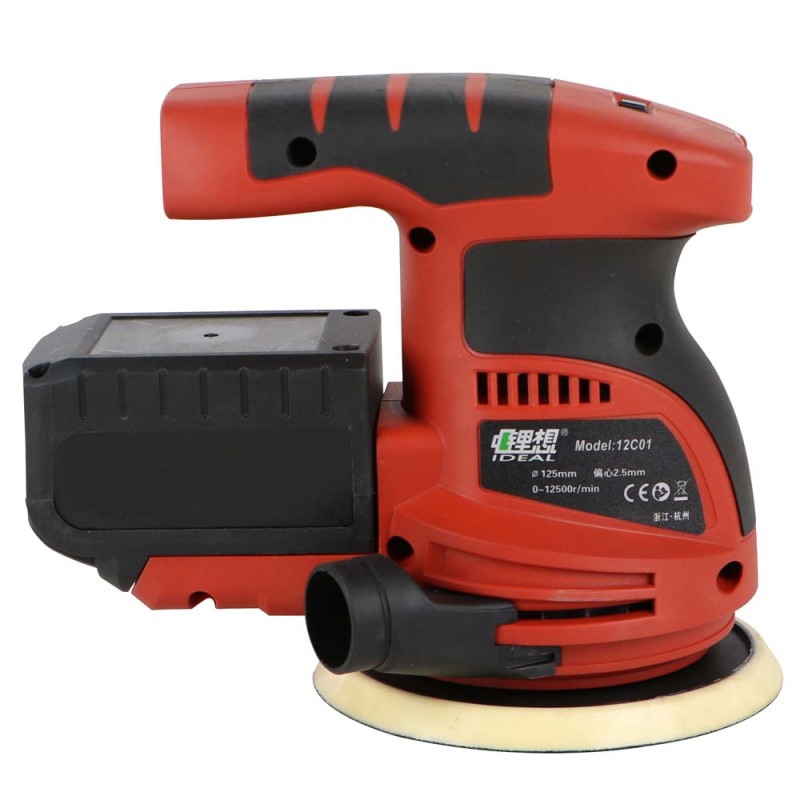 12C01 CORDLESS POLISHER 2 BATTERIES 125 MM 12V